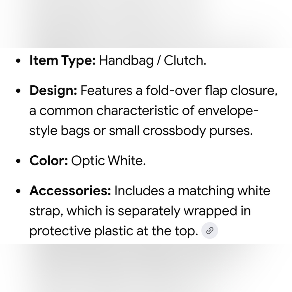 Gianni Bernini White Leather Crossbody Bag. Napa Collection - Picture 11 of 12